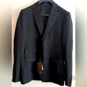 Gucci Men Black Wool Signora Guccissima Lining 2Button Blazer 221536 1000 Sz 50L